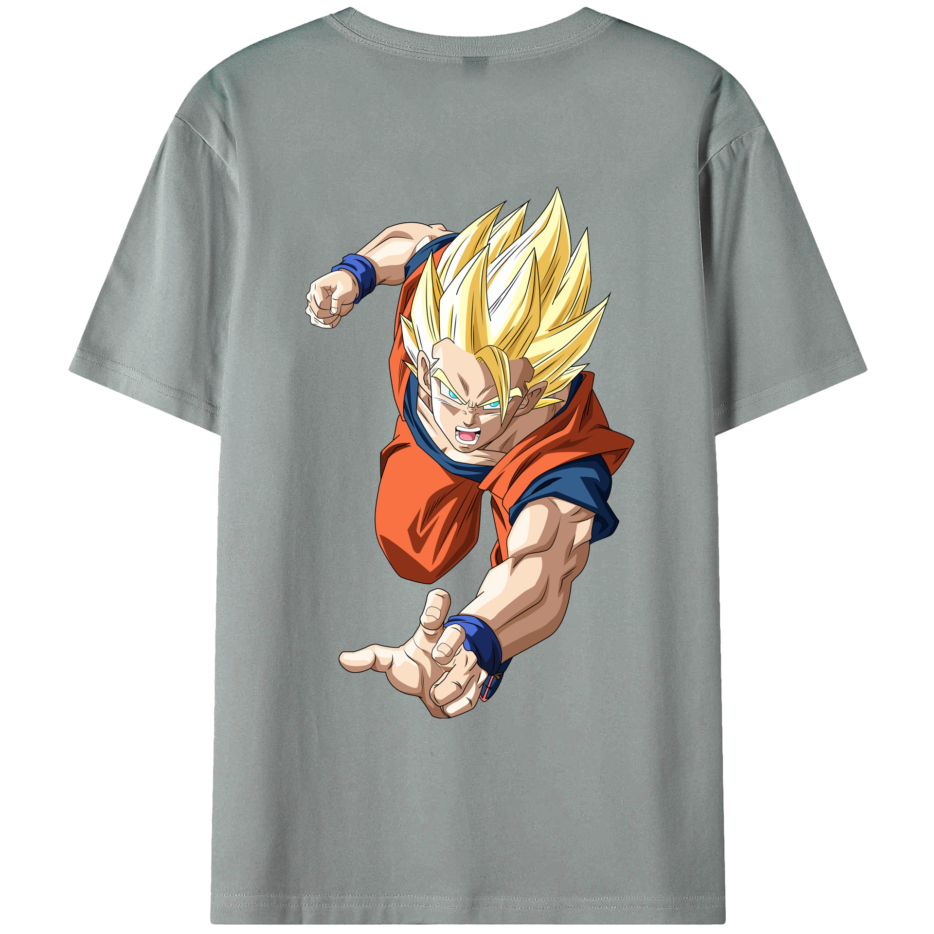 （画像用） ドラゴンボール 孫 悟飯（そんごはん）DRAGON BALL Son Gohan 綿100％ メンズ半袖Tシャツ（バックプリント） 通気性